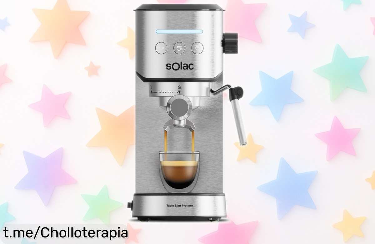 Cafetera espresso Solac Taste Slim Pro Inox con caída de precio, disfruta del placer de un café cremoso en casa y saborea cada sorbo antes que se acabe esta oferta increíble