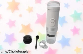 Cafetera espresso portátil WODHMIEY con presión de 20 bares, un super chollo para disfrutar café intenso en cualquier lugar. ¡Corre que vuelan, no te quedes sin la tuya!