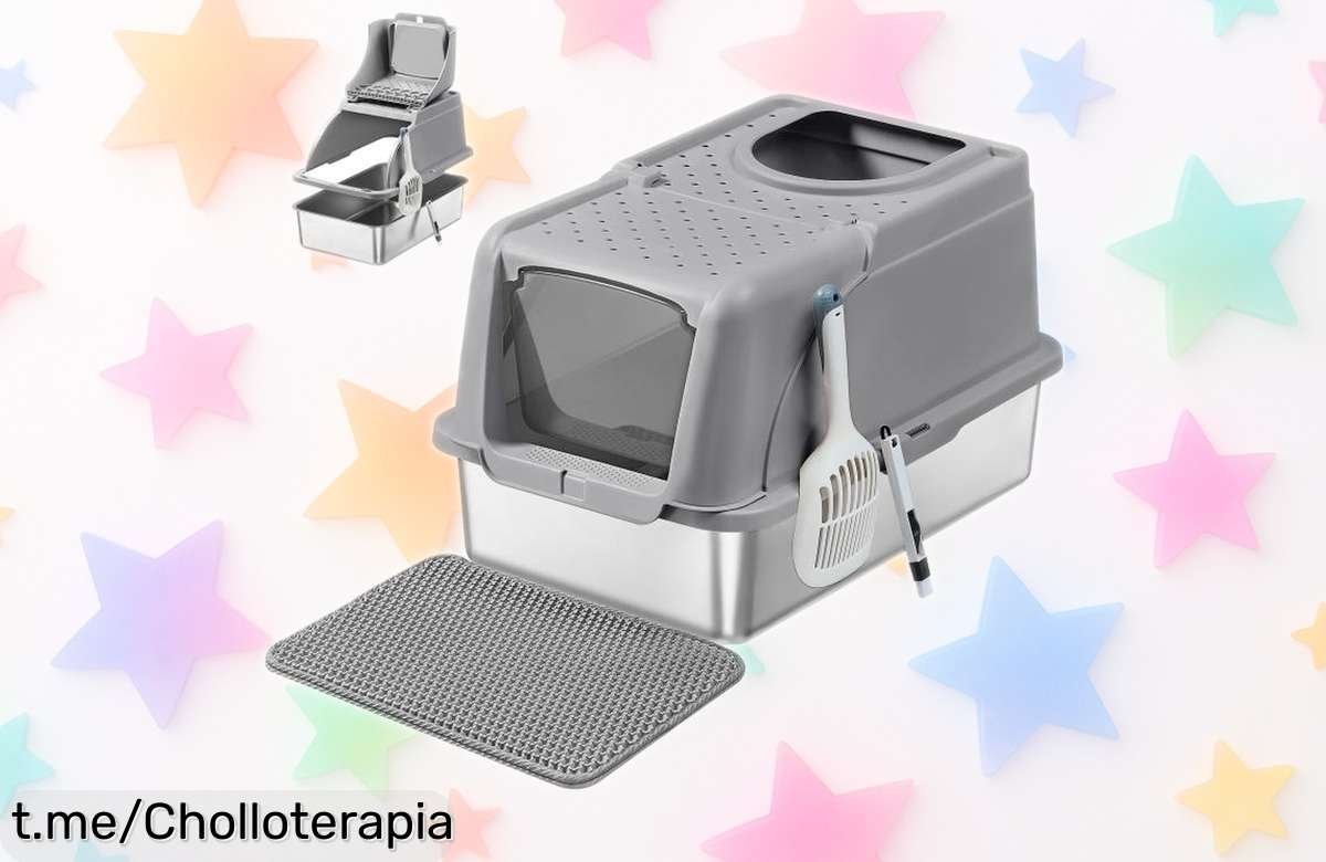 Caja de arena XL Feandrea para gatos: cuchara y cepillo incluidos, ¡super chollo con precio rebajado que vuela! Haz feliz a tu gato antes de quedarte sin la tuya.
