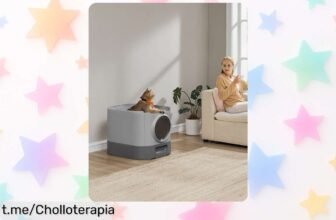 Caja de arena cerrada Feandrea XXL con bandeja extraíble a precio loco, cuida a tu gato y disfruta de esta oferta brutal antes que se agoten. ¡Hazlo tuyo ya!