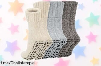 Calcetines antideslizantes Chalier Finery para que tus pies estén calentitos y seguros, ahora con un super chollo en precio rebajado. ¡No dejes pasar esta oportunidad única!