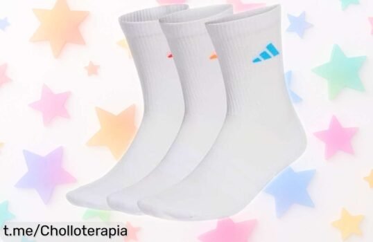 Calcetines deportivos adidas cushioned en colores vibrantes, ahora a precio rebajado: ¡aprovecha esta oferta limitada y siente la energía en cada paso!