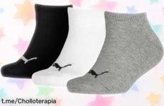 Calcetines invisibles para niños Puma, súper cómodos y prácticos, ¡rebajados a un precio que no se cree! Haz felices a los peques antes de que desaparezcan.