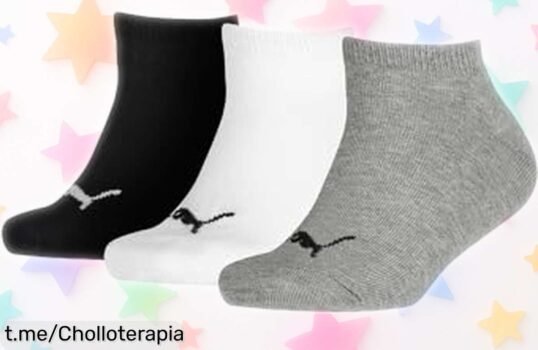 Calcetines invisibles para niños Puma, súper cómodos y prácticos, ¡rebajados a un precio que no se cree! Haz felices a los peques antes de que desaparezcan.