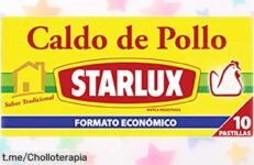 Caldo pastilla de pollo Knorr Starlux con sabor casero a precio locura, ideal para realzar tus platos y conquistar paladares. ¡No te lo pierdas y da un toque único ya!