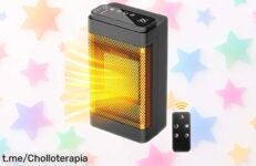 Calefactor Beatoer 1500W con mando y rotación de 70° a precio rebajado, ¡aprovéchalo ya y siente el calor justo donde lo necesites! Últimas unidades disponibles.