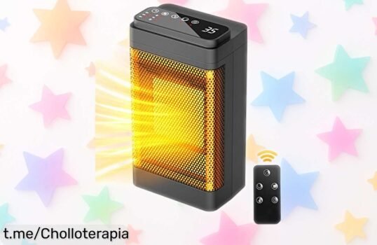 Calefactor Beatoer 1500W con mando y rotación de 70° a precio rebajado, ¡aprovéchalo ya y siente el calor justo donde lo necesites! Últimas unidades disponibles.