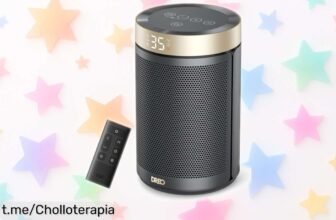 Calefactor cerámico Dreo bajo consumo con termostato: calefacción rápida y silenciosa a un precio de ganga, ¡no dejes pasar esta oferta antes que se agote!