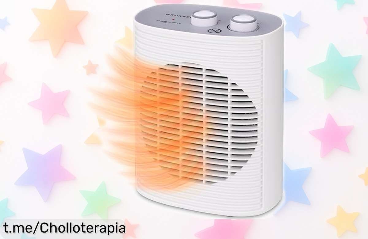 Calefactor y ventilador Grunkel CF2000LINE a precio rebajado para calentar o enfriar al instante. ¡No dejes escapar este super chollo que te abrazará con calor!