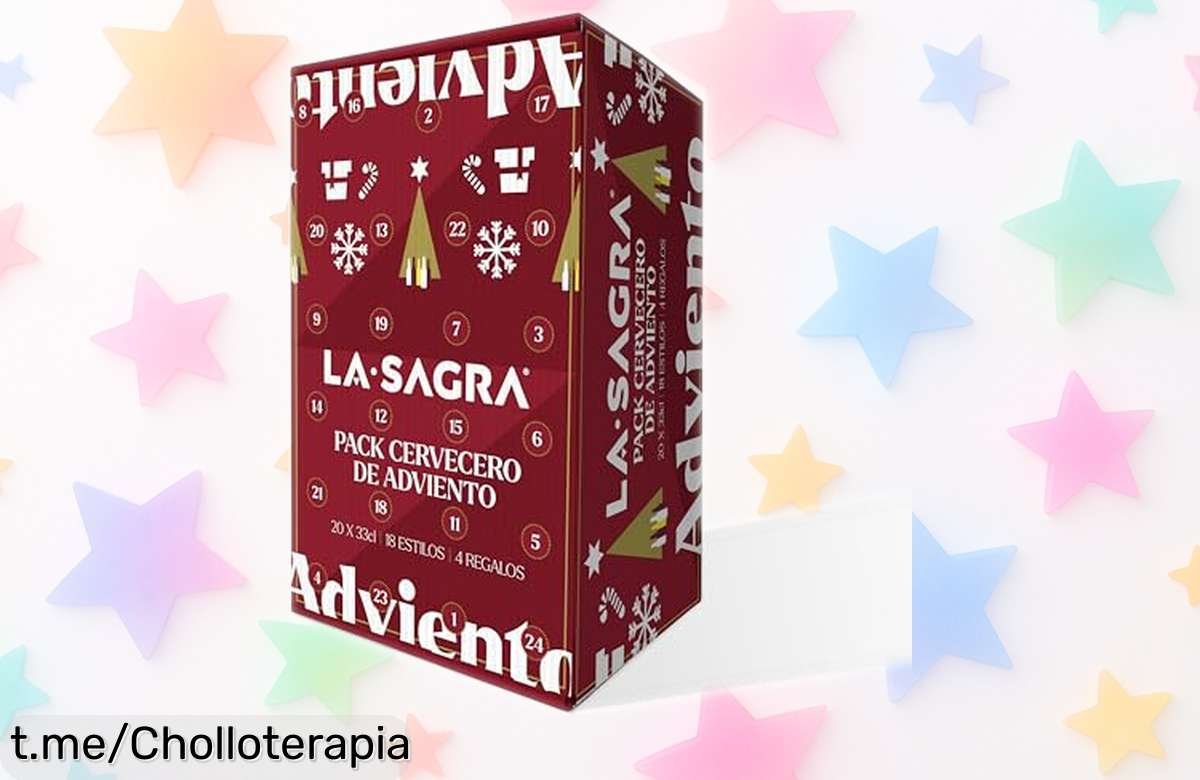 Calendario de adviento con 20 cervezas y 4 sorpresas, ¡rebajado a un precio brutal! Celebra estas fiestas con alegría, no te pierdas este super chollo.