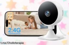 Cámara de vigilancia wifi interior GNCC GC3 con detección humana a precio rebajado, protege a los tuyos fácilmente y siente la tranquilidad del hogar. ¡No te lo pierdas!