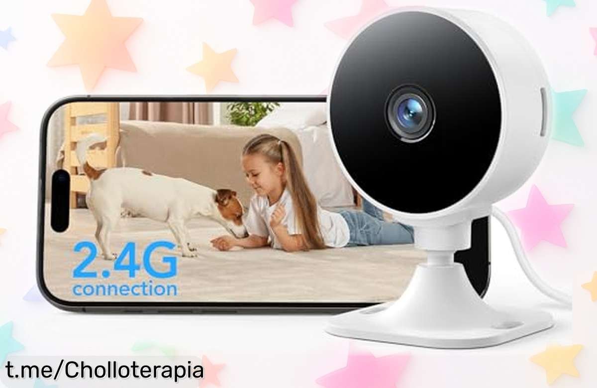 Cámara de vigilancia wifi interior GNCC GC3 con detección humana a precio rebajado, protege a los tuyos fácilmente y siente la tranquilidad del hogar. ¡No te lo pierdas!