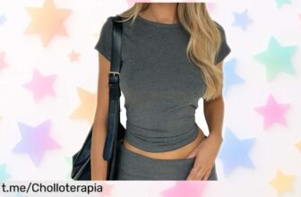 Camiseta TikTok Influence crop top Dark Grey S, estilo moderno y sexy a precio genial que no va a durar; ¡ve ya por la tuya y brilla como nunca!