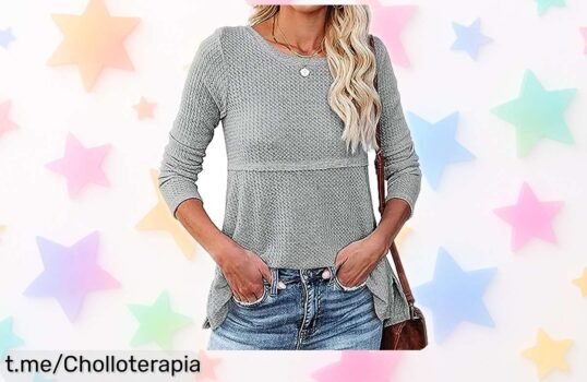 Camiseta de manga larga mujer Ganas, elegante diseño en la espalda a un precio rebajado que no vas a creer; ¡Corre y asegura la tuya antes de que se agoten!