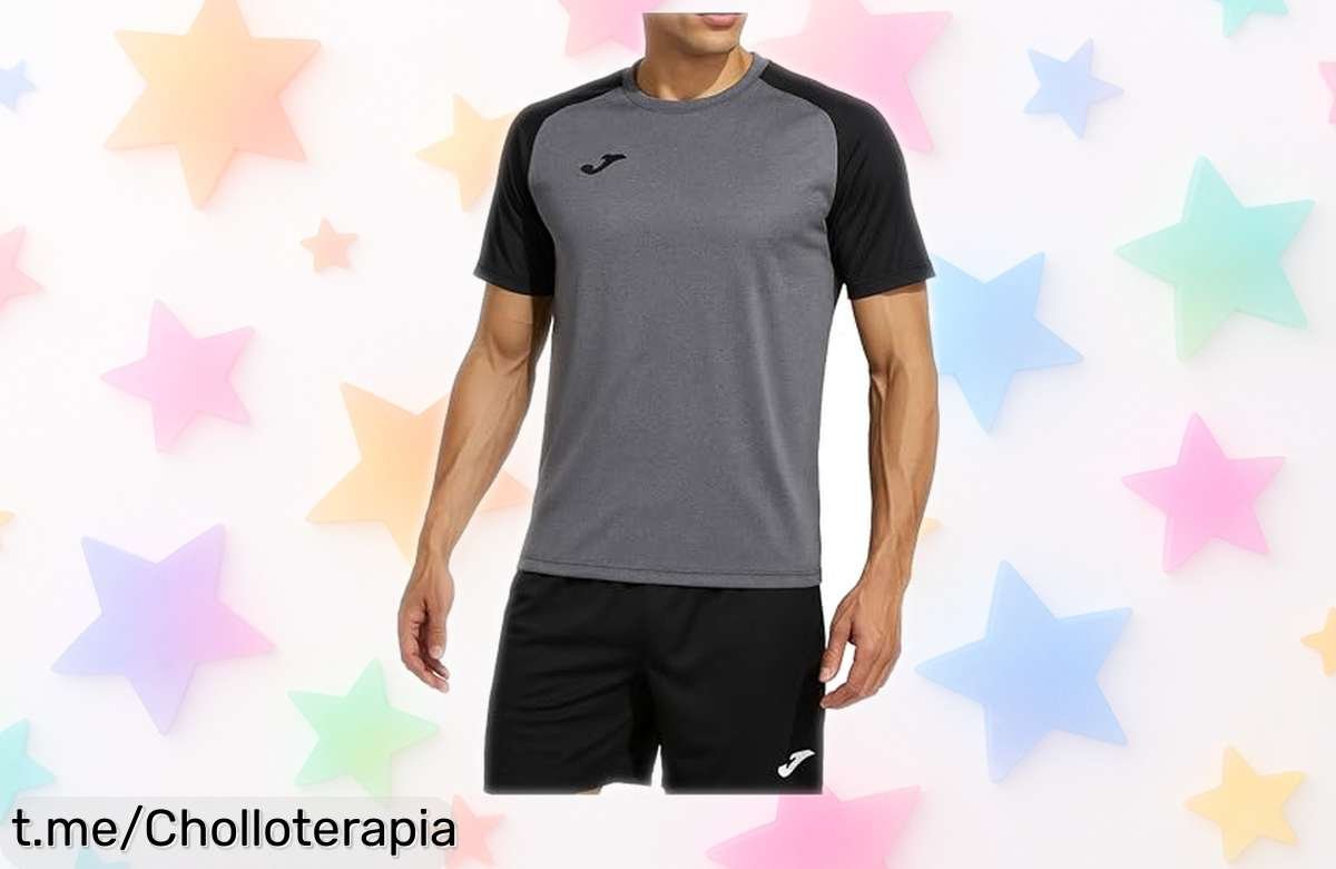 Camiseta deportiva Joma ligera y transpirable a precio loco: ¡entrena duro, sin sudor ni malos olores! Aprovecha este ofertón y siente la energía ahora mismo.