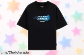 Camiseta negra Jack & Jones Jcocondor tee en oferta loca: estilo a tu alcance, precio rebajado y lista para cualquier plan. ¡Atrévete a brillar, corre que vuelan!