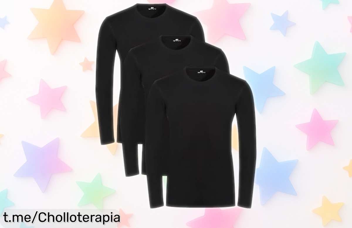 Camisetas básicas de manga larga Lower East para hombre: 3 unidades a precio rebajado, un chollo que le dará estilo y te hará sentir increíble cada día. ¡Aprovecha ya esta oferta limitada!