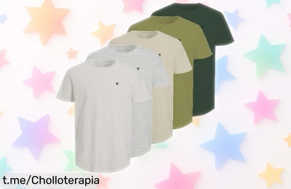 Camisetas premium JACK & JONES con diseño bordado a precio rebajado: ¡no dejes pasar este super chollo y destaca en cualquier plan ahora mismo!