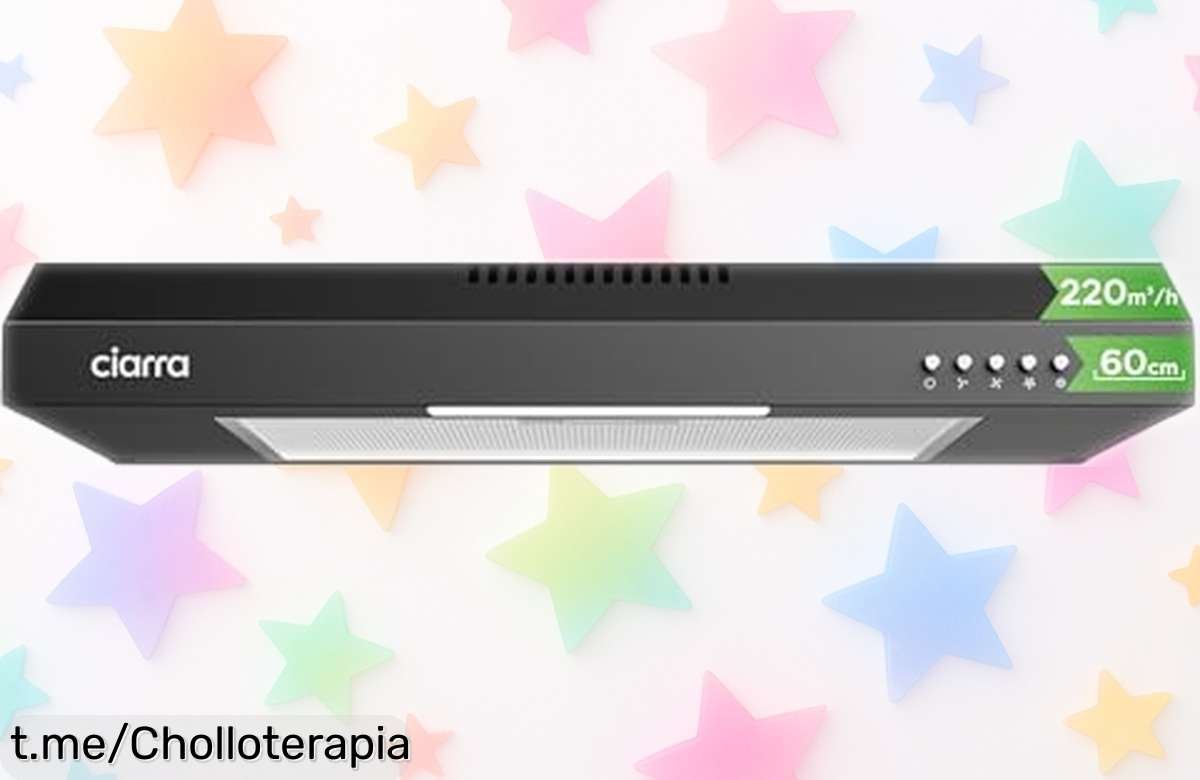 Campana extractora CIARRA CAB6903B silenciosa y delgada a precio rebajado, ¡aprovecha este ofertón y mejora tu cocina de inmediato!