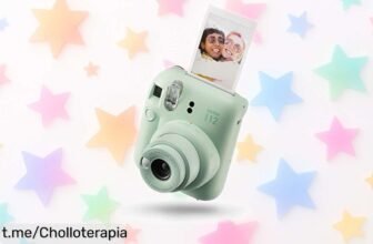 Captura cada instante con la cámara instantánea Instax Mini 12 Mint Green, ¡oferta brutal que no te querrás perder para inmortalizar tus sonrisas!