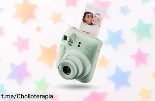 Captura cada instante con la cámara instantánea Instax Mini 12 Mint Green, ¡oferta brutal que no te querrás perder para inmortalizar tus sonrisas!