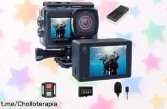 Captura cada instante con la espectacular cámara deportiva Apexcam X80pro, ¡precio rebajado para que vivas tus aventuras sin límites! No dejes escapar este chollo.