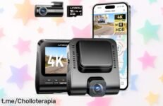 Captura cada momento de tus viajes con la cámara coche 4K Lingdu V620 a un precio reventado, ¡ofertón imperdible para seguridad y recuerdos inolvidables!