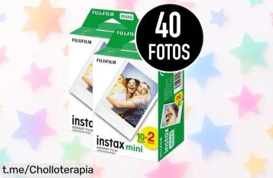 Captura los mejores momentos con el pack de película instantánea Instax Mini de Fujifilm, ahora a un precio muy bajo. ¡Apresúrate, esta oferta se va volando!