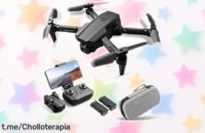 Captura momentos únicos con el drone 4K Goolsky, ¡ofertón imperdible que no te puedes perder! Llévatelo hoy y comienza la aventura de tus recuerdos.