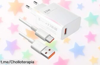 Cargador Xiaomi TurboCharge 33W a precio rebajado, carga ultra rápida para que nunca te quedes sin batería, ¡aprovecha este super chollo antes de que se agote!