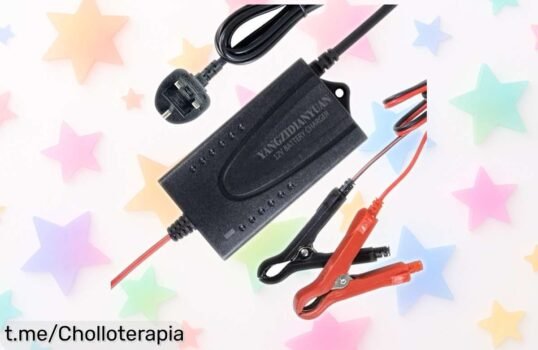 Cargador de batería 14.6V 1.5A con carga automática y seguridad, ¡ofertón a precio rebajado! Mantén tu moto lista y dile adiós a las preocupaciones, corre antes que se agoten.