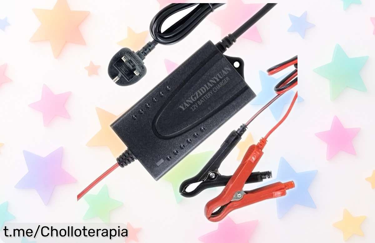 Cargador de batería 14.6V 1.5A con carga automática y seguridad, ¡ofertón a precio rebajado! Mantén tu moto lista y dile adiós a las preocupaciones, corre antes que se agoten.