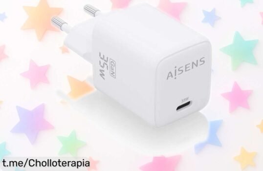 Cargador rápido Aisens GAN 35W: potente, con USB-C PD3.0 y QC4.0, ahora a un precio rebajado que no verás dos veces ¡Hazlo tuyo antes de que se escape este super chollo!