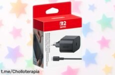 Cargador rápido y eficiente para Nintendo Switch 2 con precio rebajado: juega sin interrupciones, ¡aprovecha este chollo antes que se acabe!