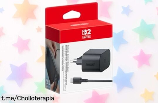 Cargador rápido y eficiente para Nintendo Switch 2 con precio rebajado: juega sin interrupciones, ¡aprovecha este chollo antes que se acabe!