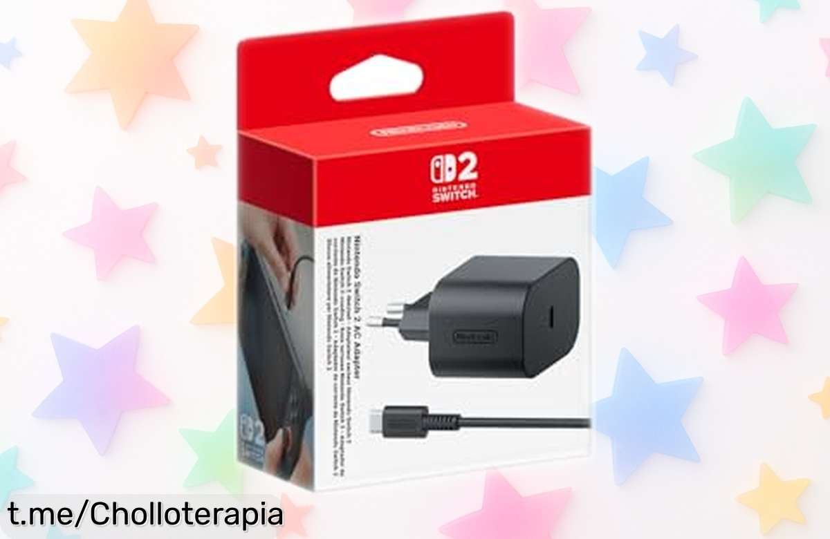 Cargador rápido y eficiente para Nintendo Switch 2 con precio rebajado: juega sin interrupciones, ¡aprovecha este chollo antes que se acabe!