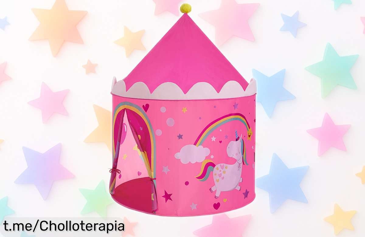 Carpa infantil princesa SONGMICS rosa y amarillo, ¡rebajada de precio! Dales a tus peques su propio reino de sueños. ¡No te lo pienses más y hazlos felices ya!