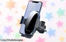 Centra tu mirada en este soporte móvil para coche Miracase con giro 360° que sujeta tu teléfono como un campeón, super chollo a precio rebajado solo por tiempo limitado. ¡No dejes pasar esta oportunidad!