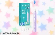 Cepillo de dientes eléctrico sónico COSLUS: limpieza potente y suave, ahora con precio rebajado. ¡No te pierdas este super chollo! Devuelve la sonrisa a tu vida hoy mismo.