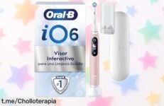 Cepillo eléctrico OralB iO 6N con pantalla interactiva, rebajado a precio loco para unas encías sanas en solo 7 días. ¡Aprovecha este super chollo y cuida tu sonrisa ahora mismo!