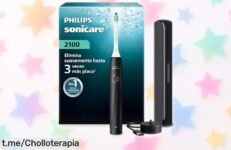 Cepillo eléctrico Philips Sonicare Serie 2000 con limpieza 3 veces más eficaz a un precio rebajado que no te imaginas, ¡no dejes pasar esta oportunidad para lucir una sonrisa radiante!