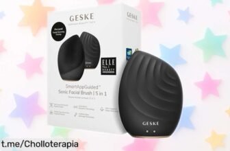 Cepillo facial SmartAppGuided™ 5 en 1 de GESKE a precio rebajado, ¡ilumina tu piel y sácale partido a este ofertón que realza tu belleza hoy mismo!