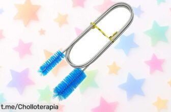 Cepillo flexible de filtro para acuarios de acero inoxidable: ¡rebajado y listo para dejar tus peceras impecables! No te pierdas este super chollo, actúa ya antes que se acabe.