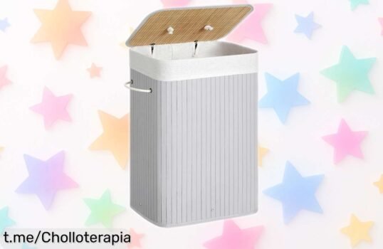 Cesto de ropa sucia SONGMICS 72 L con tapa y diseño plegable, ¡descubre este ofertón increíble que hará brillar tu hogar antes de que desaparezca!