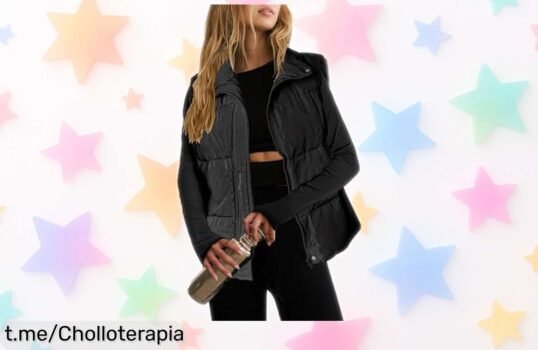 Chaleco acolchado sin mangas Zeagoo en un ofertón que no pesa y tiene bolsillos; abrígate ligero mientras sientes el estilo. ¡Consíguelo antes de que se acabe!