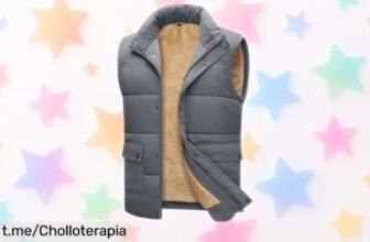 Chaleco de hombre con forro polar Xnova, ideal para el frío y la lluvia ligera. Aprovecha esta oferta rebajada que vuela y añade calidez y estilo a tus días ya mismo.