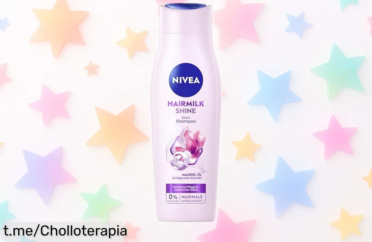 Champú brillante NIVEA Hairmilk Shine para cabello seco: ¡super chollo! Dale vida a tu pelo suave y radiante antes de que se agote, no lo dejes escapar.