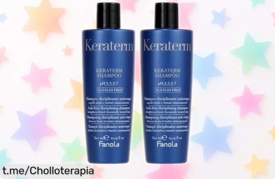 Champú desecante antical Fanola Keraterm en pack de 2,¡saca partido a este precio rebajado y controla el encrespado para que tu pelo brille como nunca!