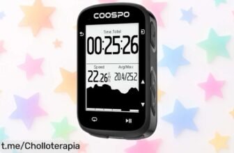 Ciclocomputador GPS COOSPO REALROAD CS500: navega con precisión, disfruta 45 horas de aventura y aprovecha este super chollo antes que se esfume. ¡Siente la libertad ya!