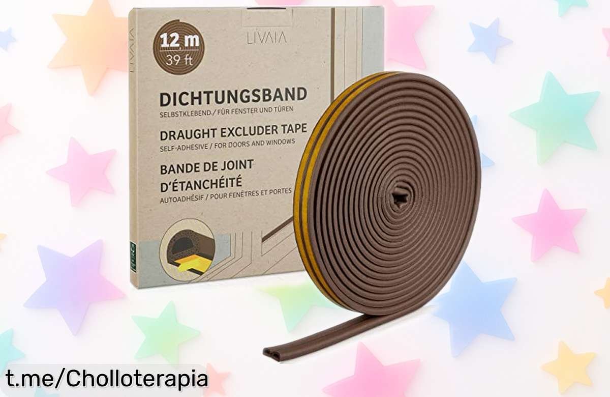Cinta de sellado LIVAIA para puertas y ventanas: ¡protege tu hogar del frío, polvo y ruido a un precio rebajado que no puedes dejar escapar!